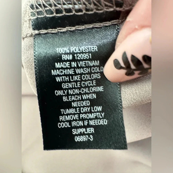 Worthington Criss Cross V Neck Tunic in Taupe - Picture 7 of 10